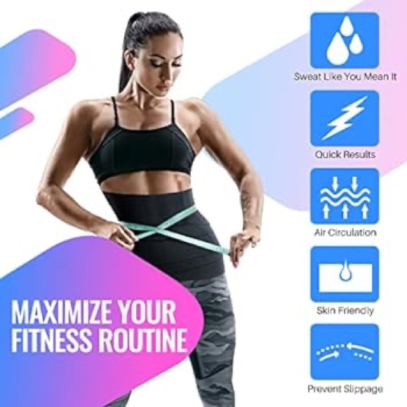 4pc Arian.A Pro Waist Bandage Stomach Wrap Weight Loss Trainer Women Lower Belly - Picture 7 of 8